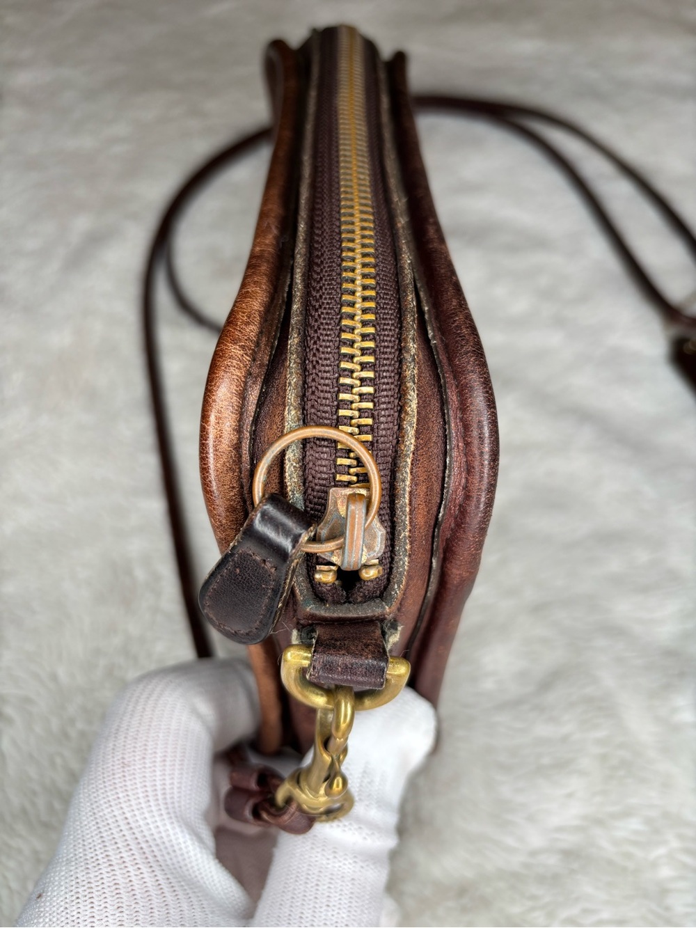 Vintage Coach Mahogany Leather Carnival Bag 9925 Crossbody Made In USA RARE - Picture 16 of 16